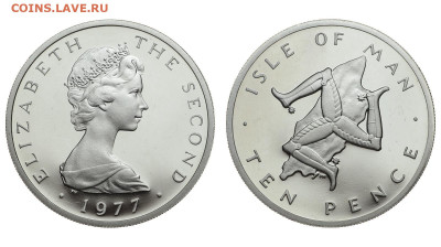 Остров Мэн. 10 пенсов 1977 г. Proof. До 13.11.19. - DSH_4900.JPG