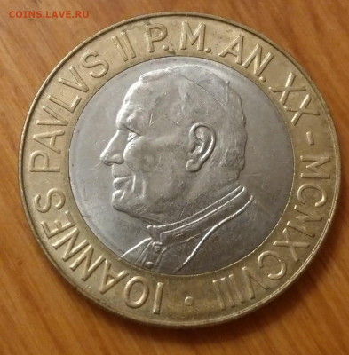 Ватикан 1000 лир 1998 до 22-00 12.11 - IMAG4241~2