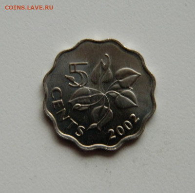 Свазиленд 5 центов 2002 г. (без оборота). до 14.11.19 - DSCN0014.JPG