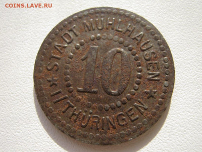 Германия Мюльхаузен (Тюрингия) нотгельд 10 пфеннигов 15.11 - IMG_5616.JPG