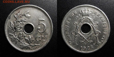 МОНЕТЫ МИРА 10-19 - Бельгия – 5 сантимов (1928)