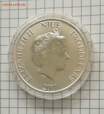 Монета  Серебро 2 Доллара Ниуэ 2017 год. - IMG_20190925_121116