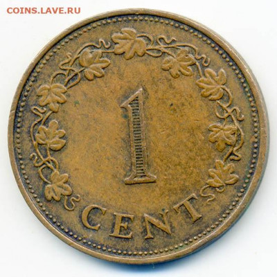 Мальта 1 цент 1975 - Мальта_1цент-1975_Р