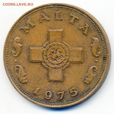 Мальта 1 цент 1975 - Мальта_1цент-1975_А