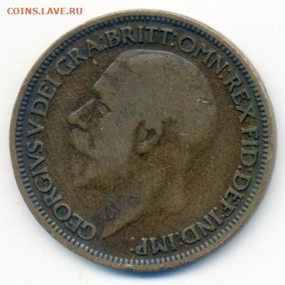 Британия хальф пенни 1925 - Британия_хальф-пенни-1925_А