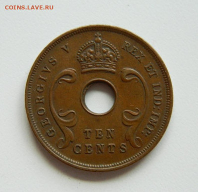 Британская Восточная Африка 10 центов 1921 г. до 18.11.19 - DSCN9894.JPG