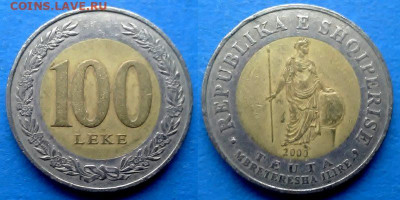 Албания - 100 леков 2000 года (БИМ) до 18.11 - Албания 100 леков, 2000