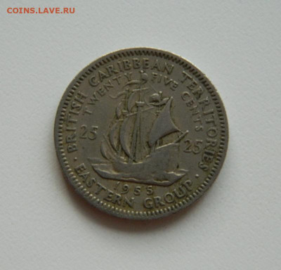 Вочточные Карибы 25 центов 1955 г.(Парусник)до 18.11.19 - DSCN9912.JPG