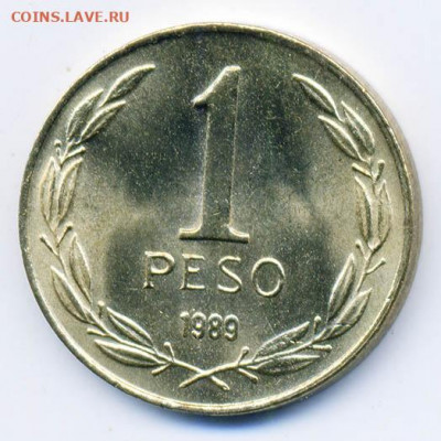 1 песо Чили 1989 - Чили_1песо-1989_Р