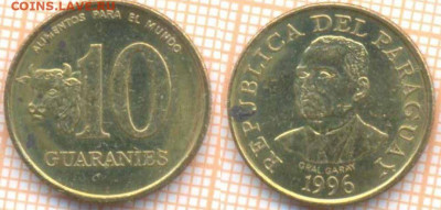Парагвай 10 гуарани 1996 г., до 19.11.2019 г. 22.00 по Москв - Парагвай 10 гуарани 1996  7201