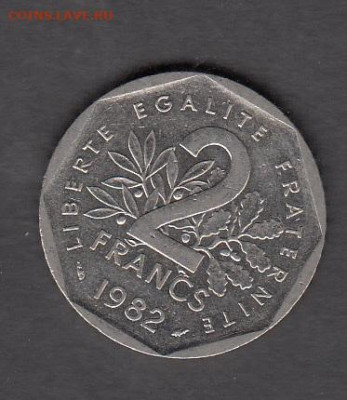 Франция 1982 2 франка до 18 11 - 358а