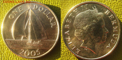 Бермуды 1 доллар 2005 г До 15-11 в 22-00 мск - Бермуды 1 дол