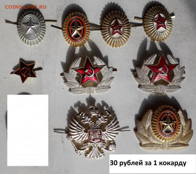 Кокарды, петлицы фикс до 19-11-2019 до 22-00 по Москве - К 30