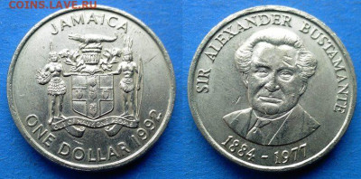Ямайка - 1 доллар 1992 года (BUSTAMANTE) до 20.11 - Ямайка 1 доллар, 1992