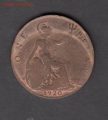 Великобритания 1920 1 пенни до 19 11 - 20