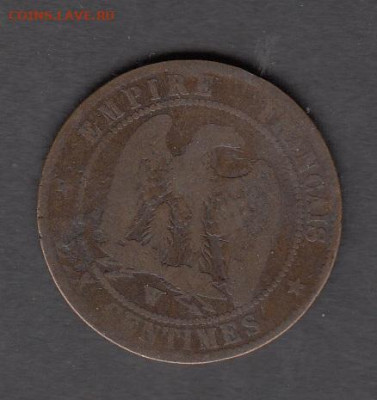 Франция 1854 10 сантимов  до 19 11 - 36а