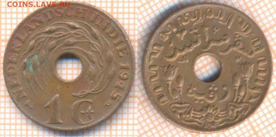 Голландская Ост-Индия 1 цент 1945 г. , до 20.11.2019 г. 22.0 - Голландская Ост-Индия 1 цент 1945  7230