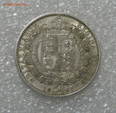 Британия. Виктория. ½ КРОНЫ 1887 года. До 17.11.2019 - Плк1887 (4).JPG