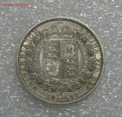 Британия. Виктория. ½ КРОНЫ 1887 года. До 17.11.2019 - Плк1887 (3).JPG