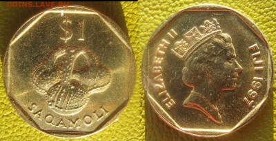ФИДЖИ 1 доллар 1997 г До  16-11 в 22-00 мск - Фиди 1 дол