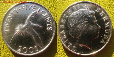 БЕРМУДЫ 25 центов 2005 г До 16-11 в 22-00 мск - Бермуд 25 цен