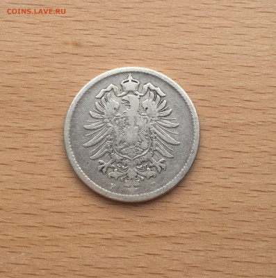 Германия 1 марка 1875 двор F Штутгарт Серебро - IMG_7730.JPG