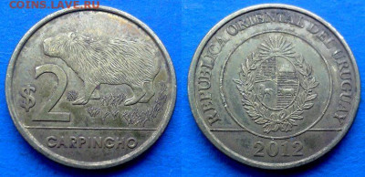 Уругвай - 2 песо 2012 года (Фауна) до 21.11 - Уругвай 2 песо, 2012