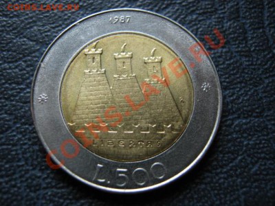 Биметал Сан Марино 500 лир 1987 Герб до 03.08 в 21.00 М - IMG_0012