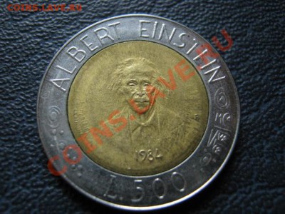 Биметал Сан Марино 500 лир 1984 Эйнштейн до 03.08 в 21.00 М - IMG_0013