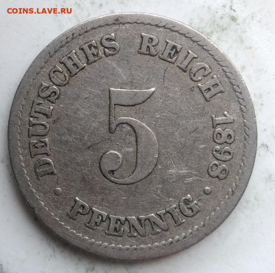 Германия 5 пфеннигов 1898 года до 21.11.2019 - IMG_20191018_160347