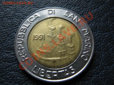 Биметал Сан Марино 500 лир 1991 Терра до 03.08 в 21.00 М - IMG_0024