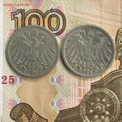 Германия 10 пфеннигов 1897 и 1898 года. До 22:00 22.11.19 - 4CB64A1E-B606-46B8-8577-7E204B2BF869