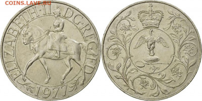 Англия. - 25 New Pence Great Britain Coin 1977