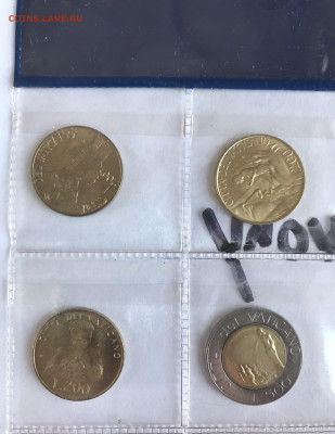 Набор монет Ватикана 500, 200, 20 лир UNC до 22.00 МСК 20.11 - 6FE62290-49BD-4385-A8A5-07B9F77D0B9D
