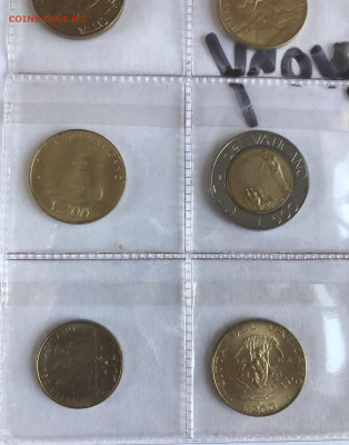 Набор монет Ватикана 500, 200, 20 лир UNC до 22.00 МСК 20.11 - 876E25CC-1153-4B5F-AB05-1110F0EFE554