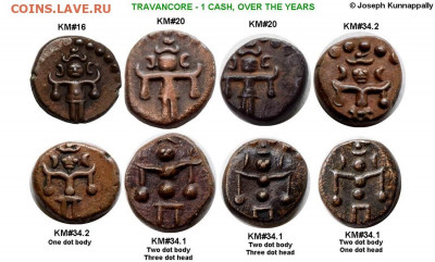 Индийские монеты. Прошу помощи в определении. - 1849-60 KM16 1 Cash obv-tile