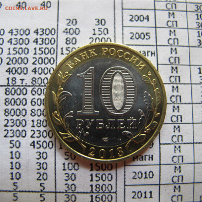 10 рублей 2013 "Осетия-Алания", брак ГУРТ 180 насечек. - IMG_4485.JPG