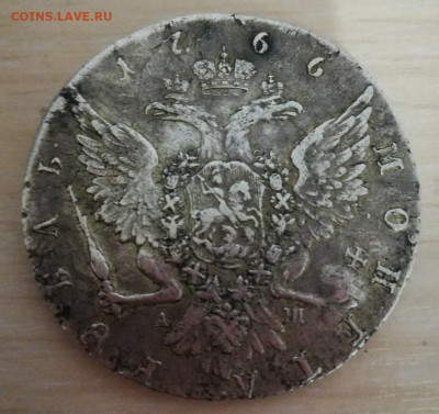 Рубль 1731 и 1766 - 1766.