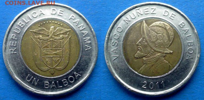 Панама - 1 бальбоа 2011 года (БИМ) до 25.11 - Панама 1 бальбоа, 2011