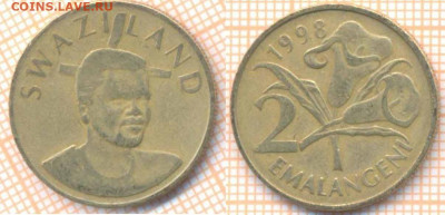 Свазиленд 2 эмалангени 1998 г. , до 25.11.2019 г. 22.00 по М - Свазиленд 2 эмалангени 1998  7302