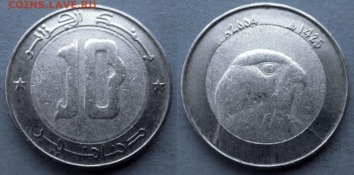 центр - алюминий) до 25.11 - Алжир 10 динаров, 2004