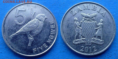Замбия - 5 нгве 2012 года (Фауна) до 25.11 - Замбия 5 нгве, 2012