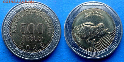 Фауна) до 25.11 - Колумбия 500 песо, 2016