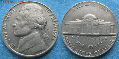 США 5 центов 1959-2002 г. - 22.39. -США 5 центов 1973    170-к57-10454