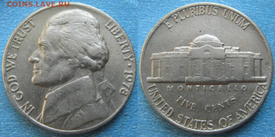 США 5 центов 1959-2002 г. - 22.45. -США 5 центов 1978    170-к57-10428