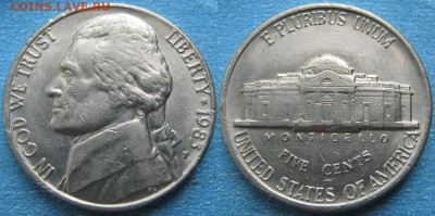 США 5 центов 1959-2002 г. - 22.49. -США 5 центов 1983 P    170-к57-10453