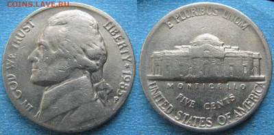 США 5 центов 1959-2002 г. - 22.51. -США 5 центов 1985 P    170-к57-10441