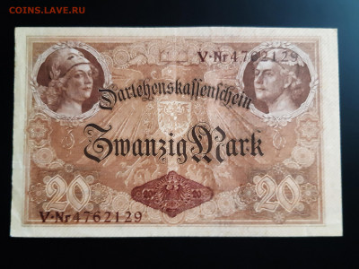 Германия 20 марок 1914 г. XF до 22.11.2019 22:00 - 20191120_104945