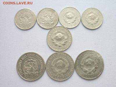 10 коп.1923(2шт),25,30;15 коп.1928;20 коп.1923,25,30(8 мон) - P1040451.JPG