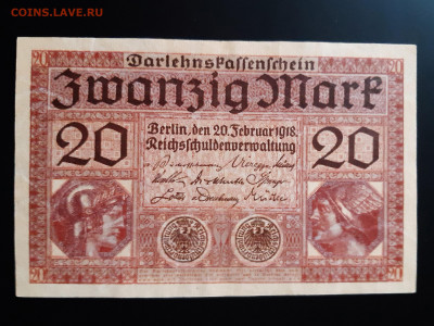 Германия 20 марок 1918 г. XF+ до 22.11.2019 22:00 - 20191120_105203